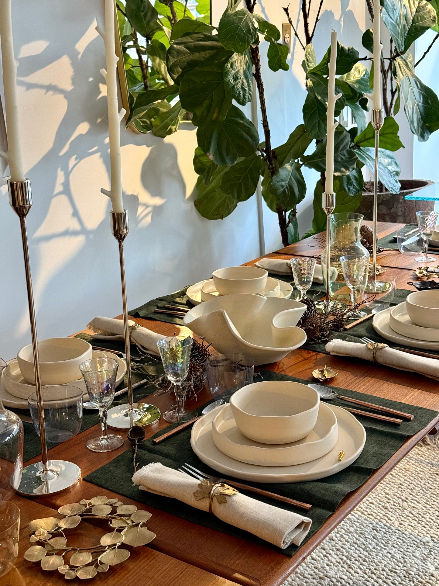 Vintage Danish Dining Table With Pull out Leaves, 1960's