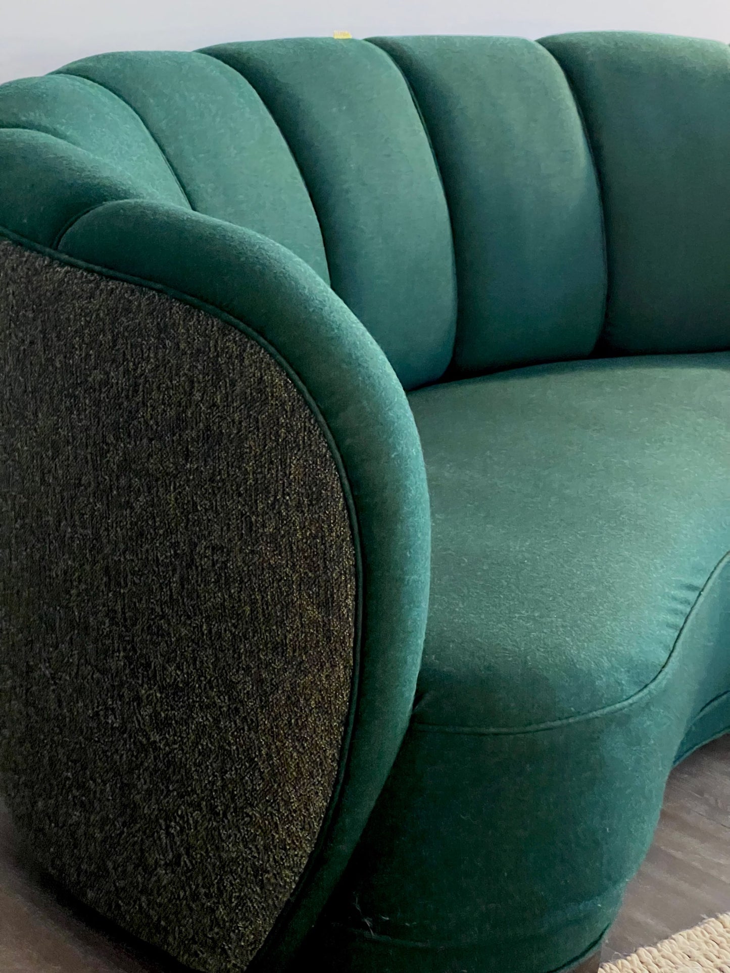 Vintage 1950’s Viggo Boesen Curved Sofa