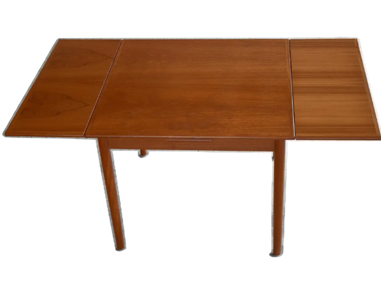 Vintage Danish Dining Table With Pull out Leaves, 1960's
