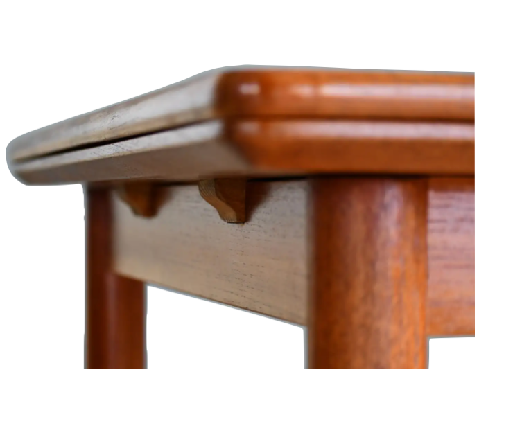 Vintage Danish Dining Table With Pull out Leaves, 1960's