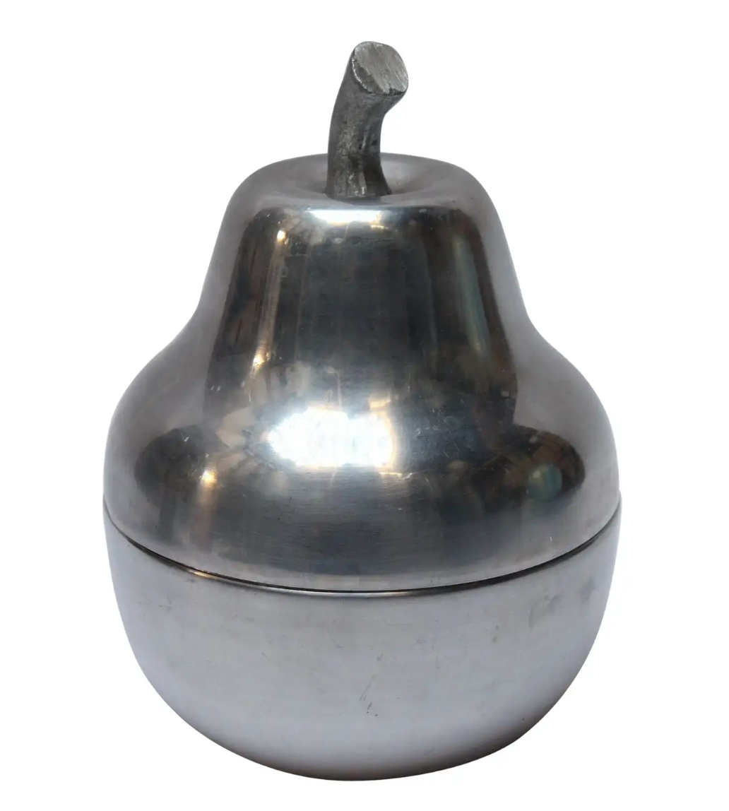 Vintage Italian Aluminum "Pear" Ice Bucket