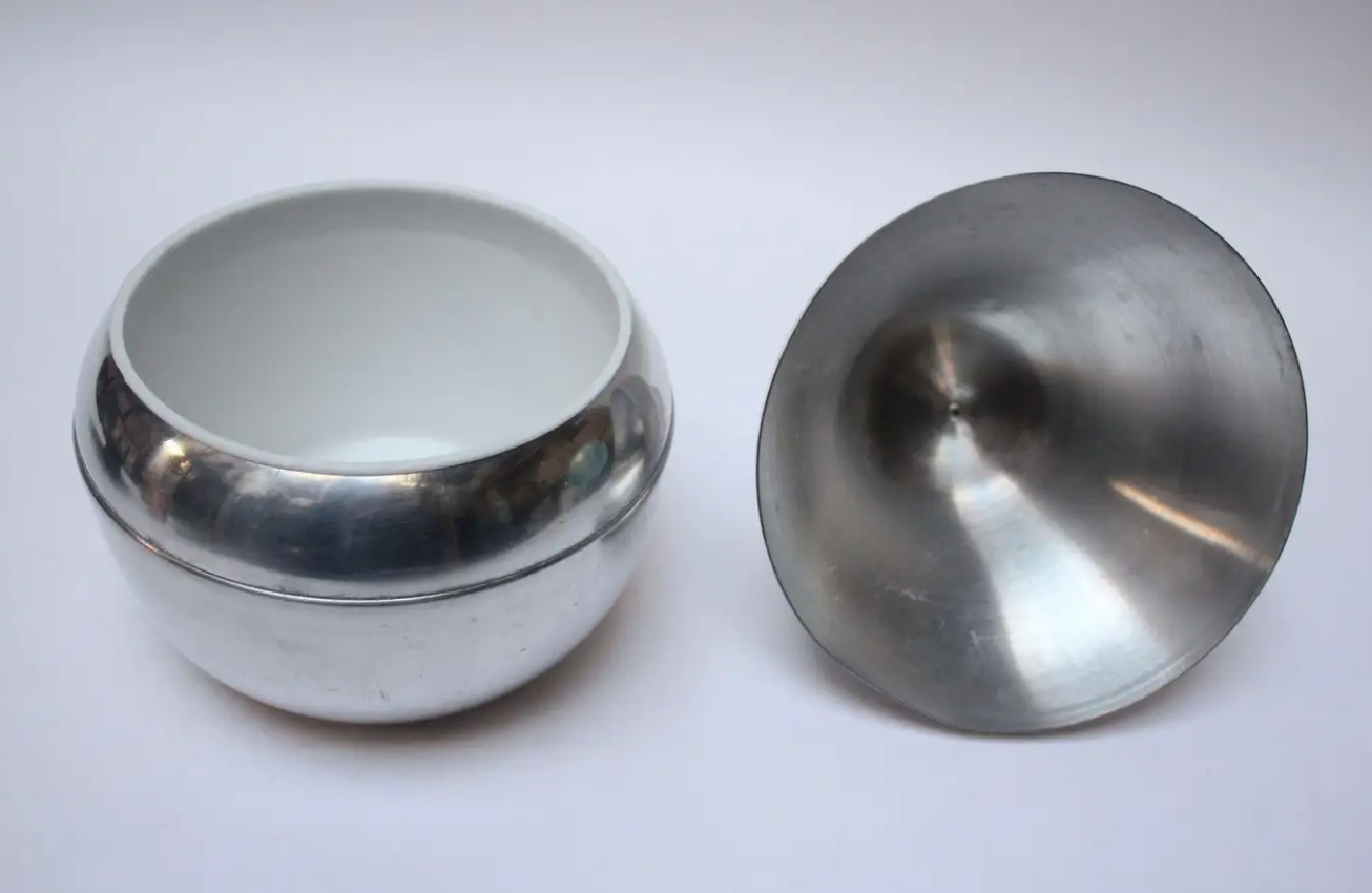 Vintage Italian Aluminum "Pear" Ice Bucket