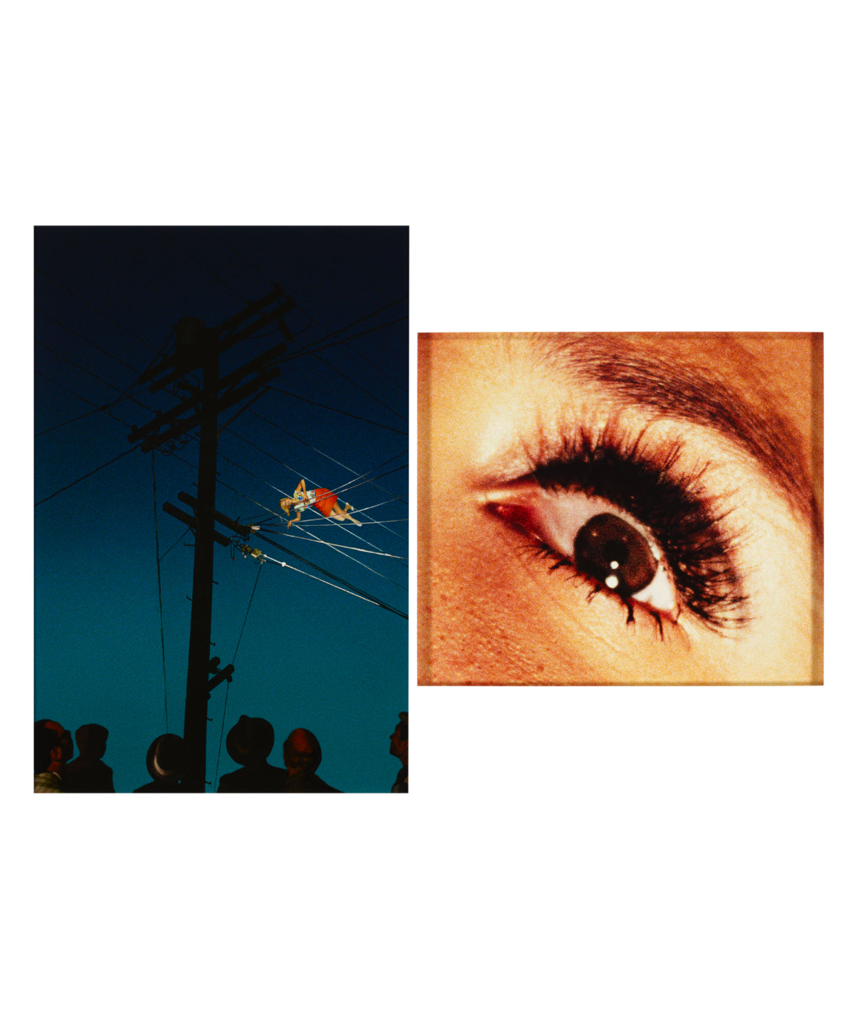 Alex Prage’s  7:12 pm, Redcliff Ave and Eye #10 (Telephone Wires), from the series Compulsion