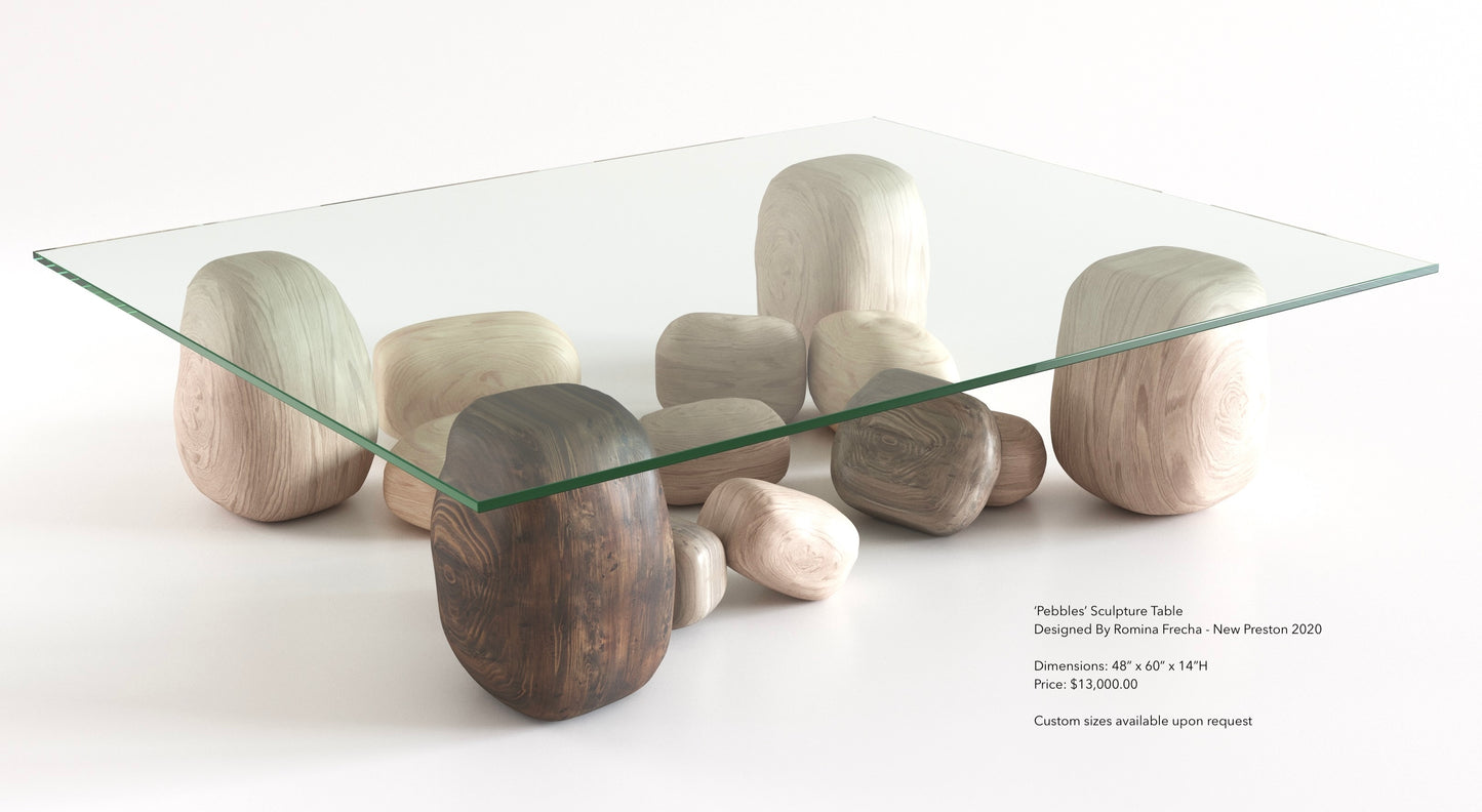 'Pebbles' Table by Romina Frecha Design