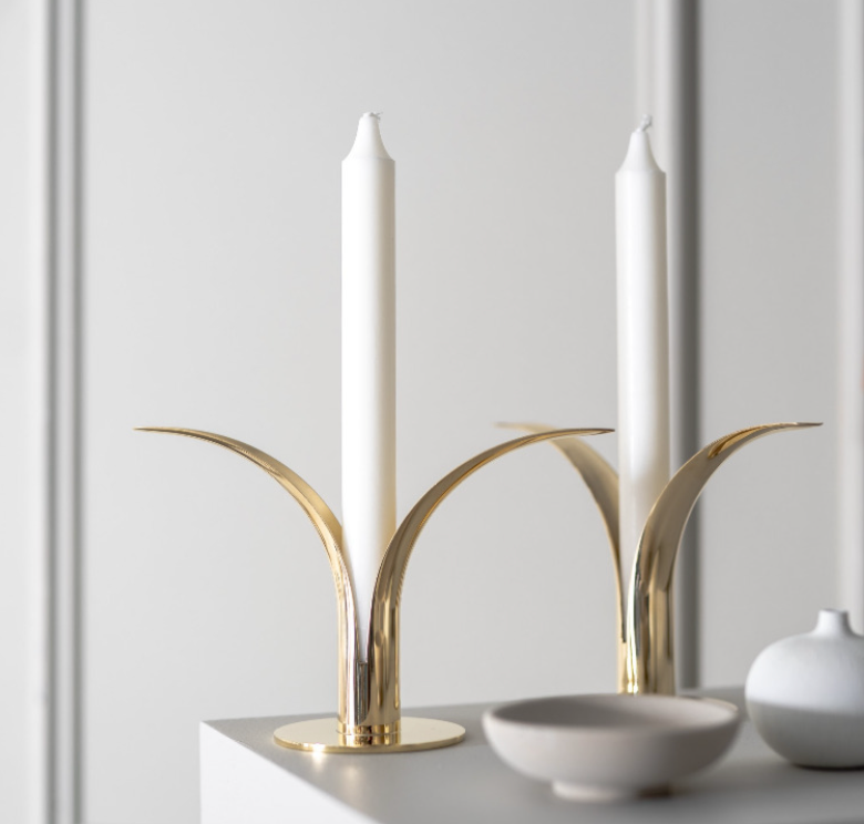 Lily Candlestick by Sculptor Ivar Ålenius Björk (1905 - 1978)