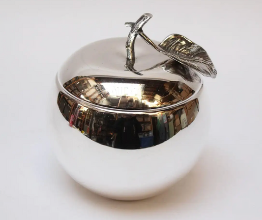 Mid-Century Italian Silver-Plated "Apple" Ice Bucket by Argenteria Teghini